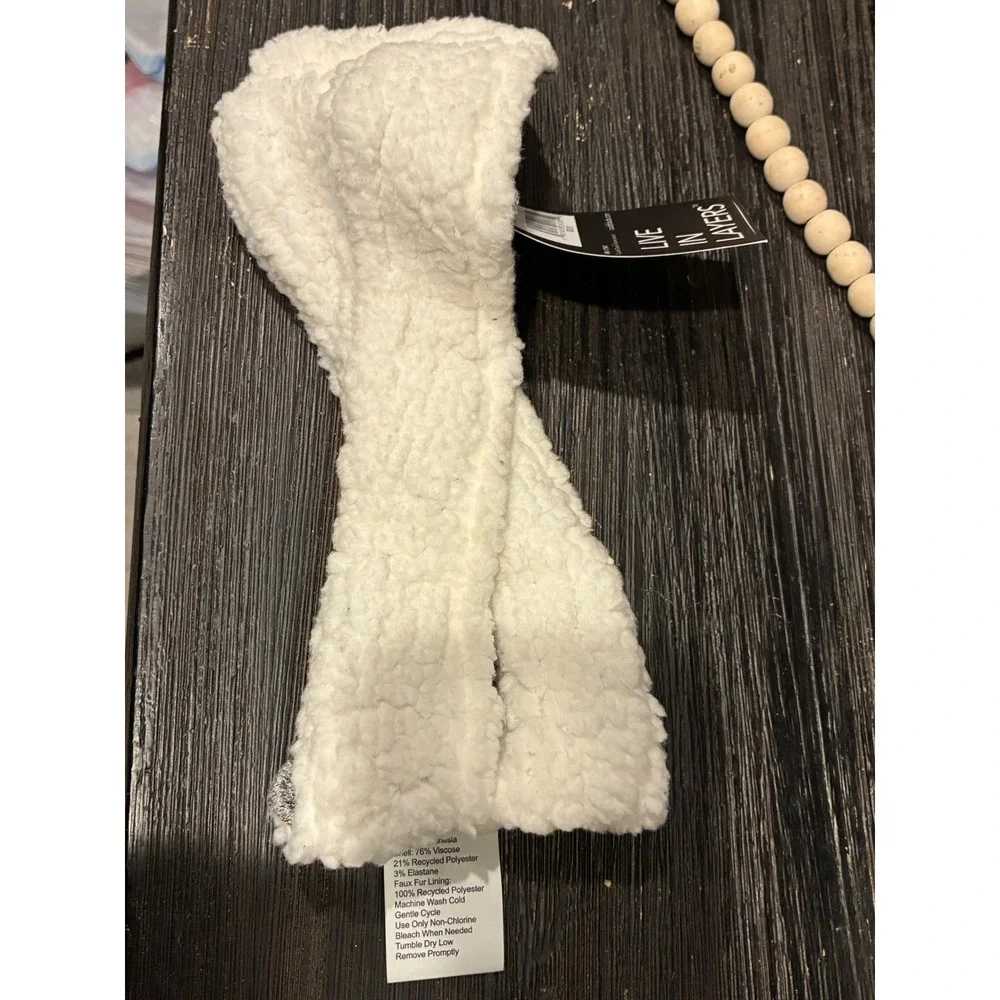 Cuddl Duds Womens Twist Front Headband Faux Fur Lined Ear Warmer Grey 101660 O/S